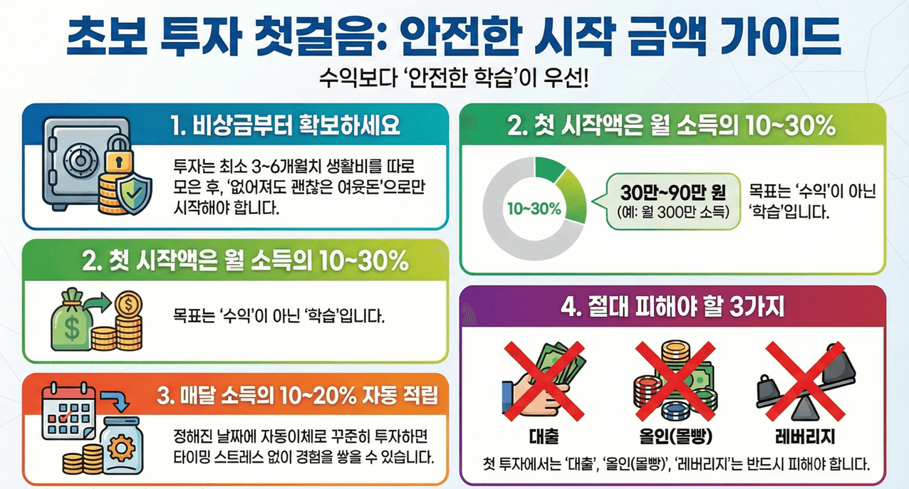 초보 투자 금액 핵심