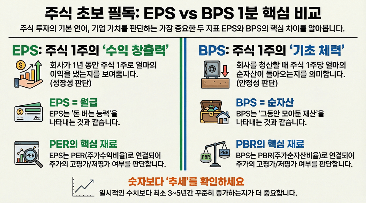 EPS와 BPS 핵심 요약