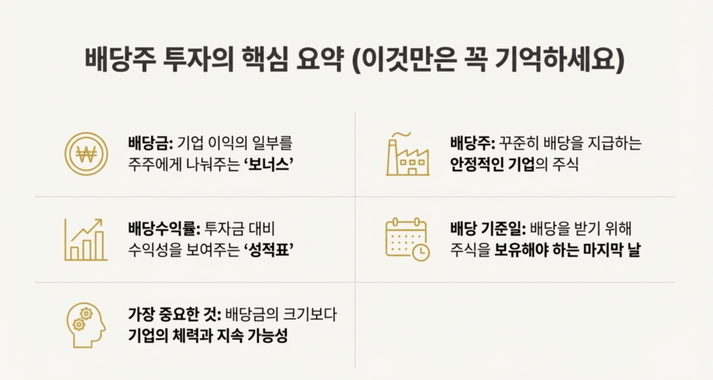 배당주 핵심 요약