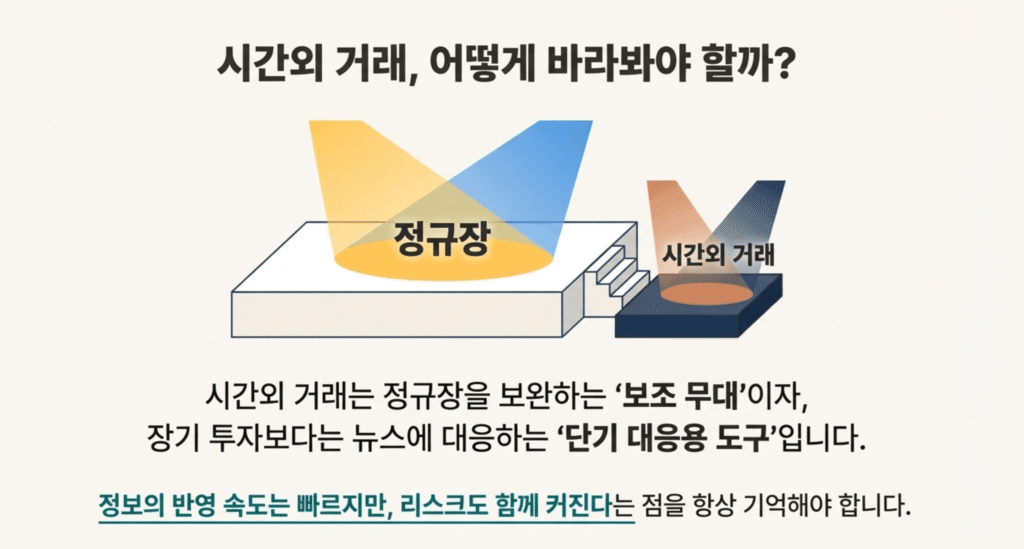 주식 장전, 장후 거래 포인트