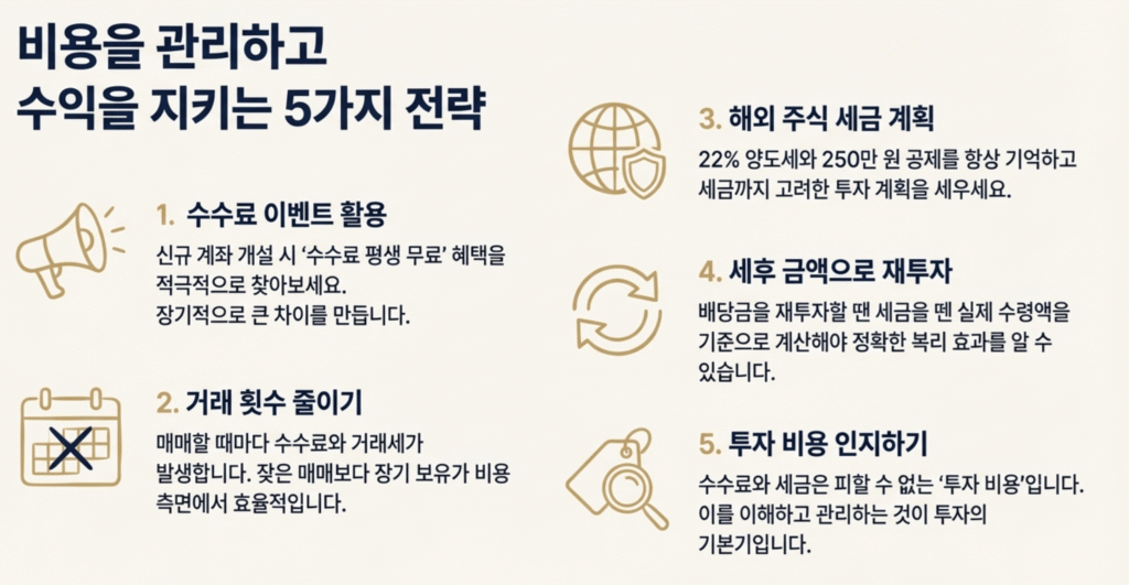 주식 수익률 수수료 세금 전략