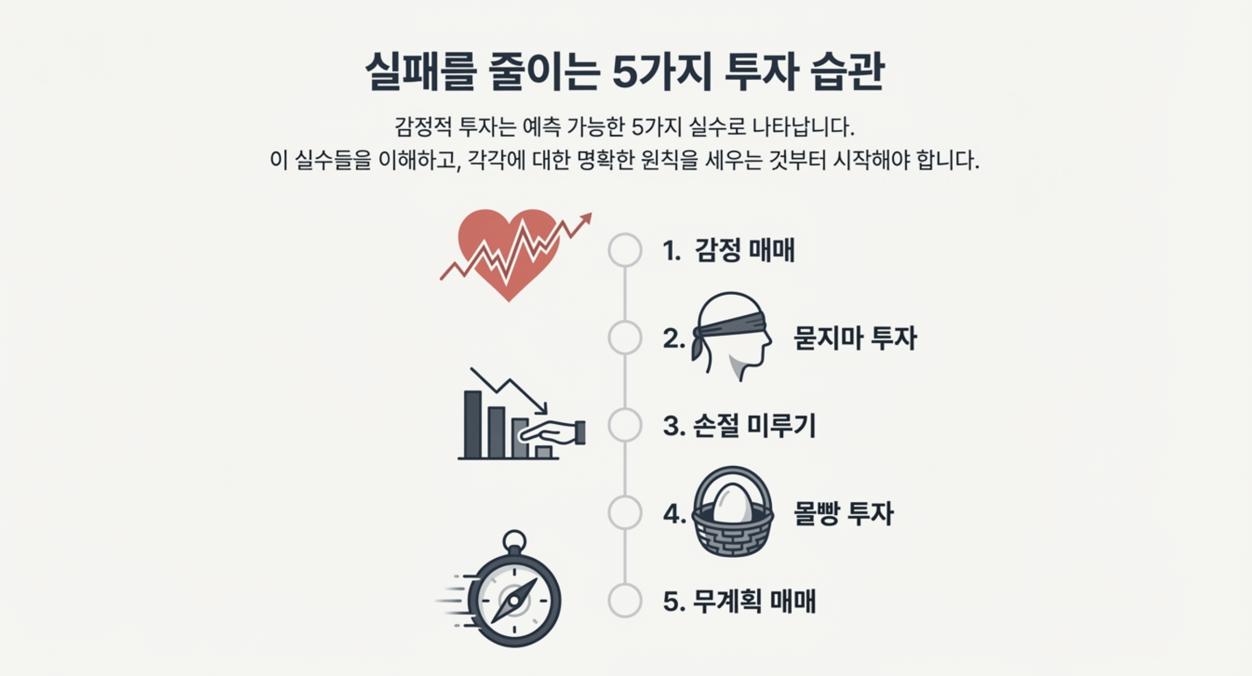 주식 초보자 실수 요약