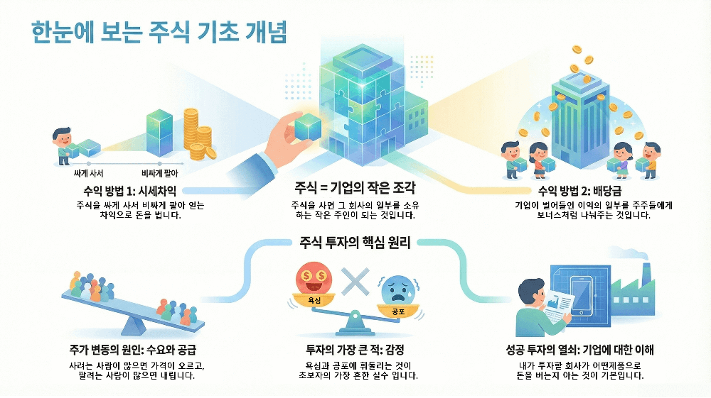 한눈에 보는 주식 기초 개념