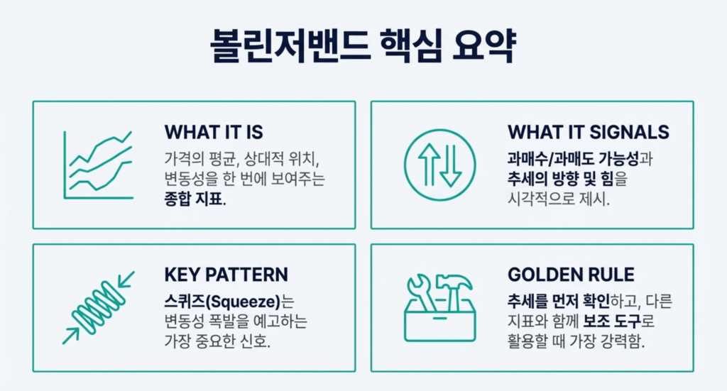 볼린저밴드 핵심 포인트