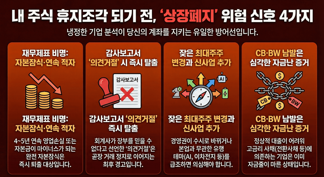 상장폐지 핵심 요약